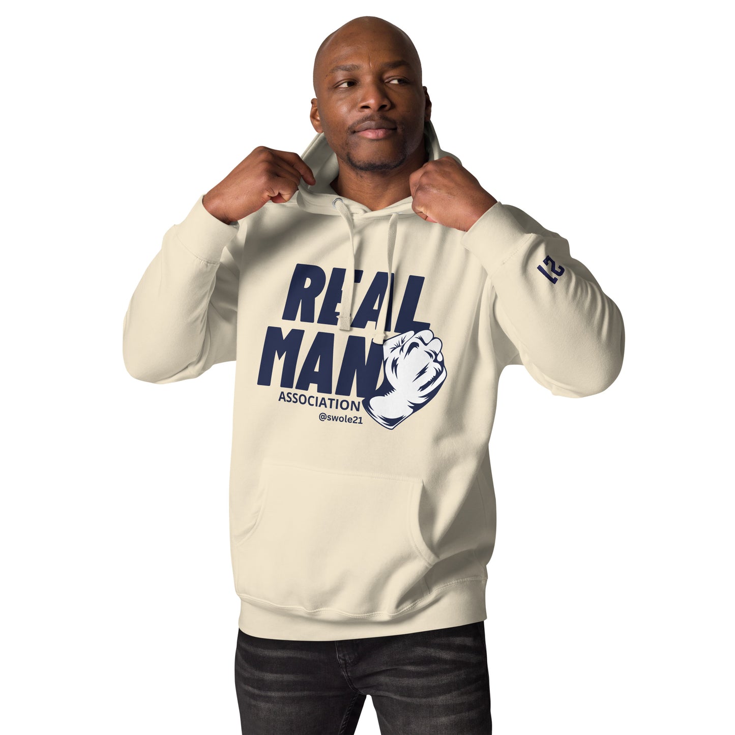 UNISEX NAVY REALMAN PREMIUM HOODIE