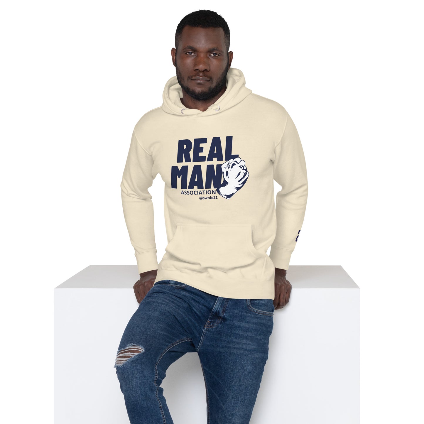 UNISEX NAVY REALMAN PREMIUM HOODIE