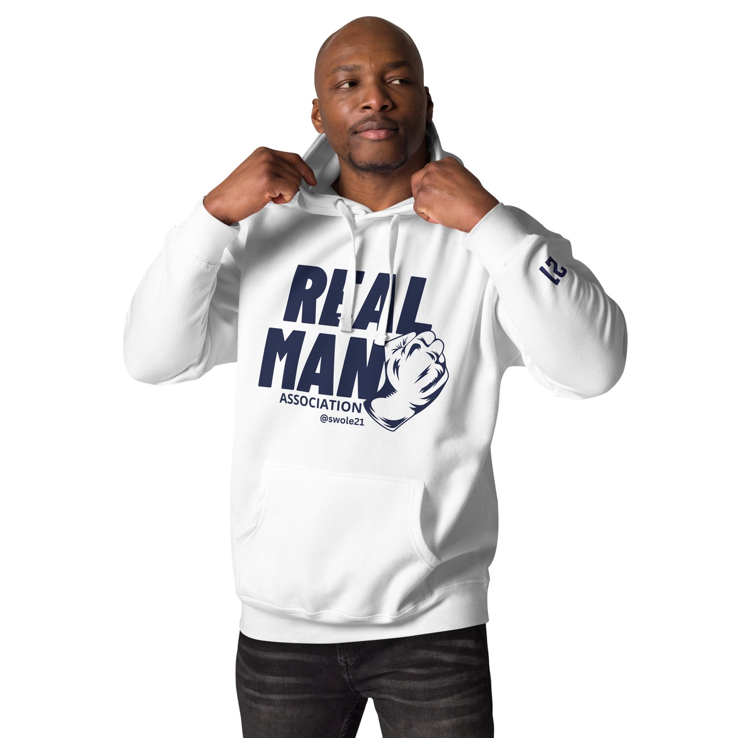 UNISEX NAVY REALMAN PREMIUM HOODIE