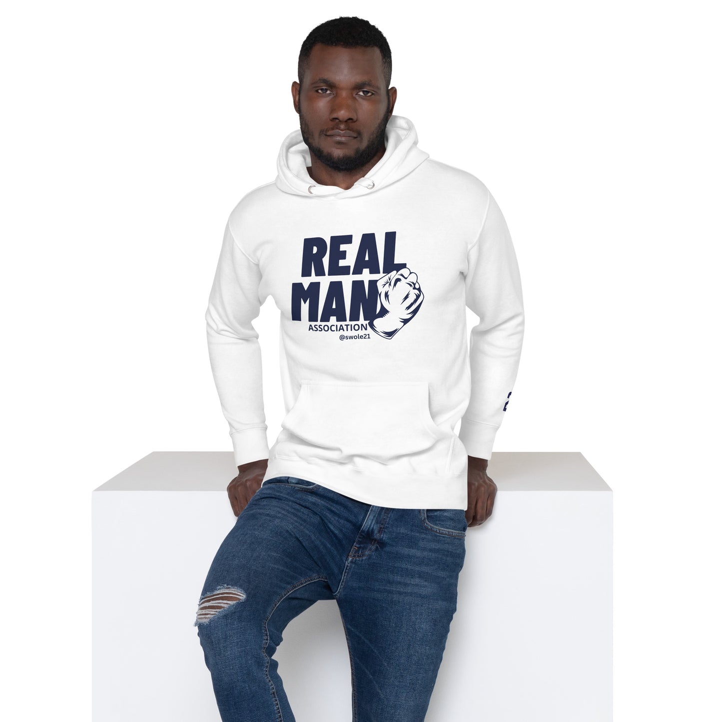 UNISEX NAVY REALMAN PREMIUM HOODIE
