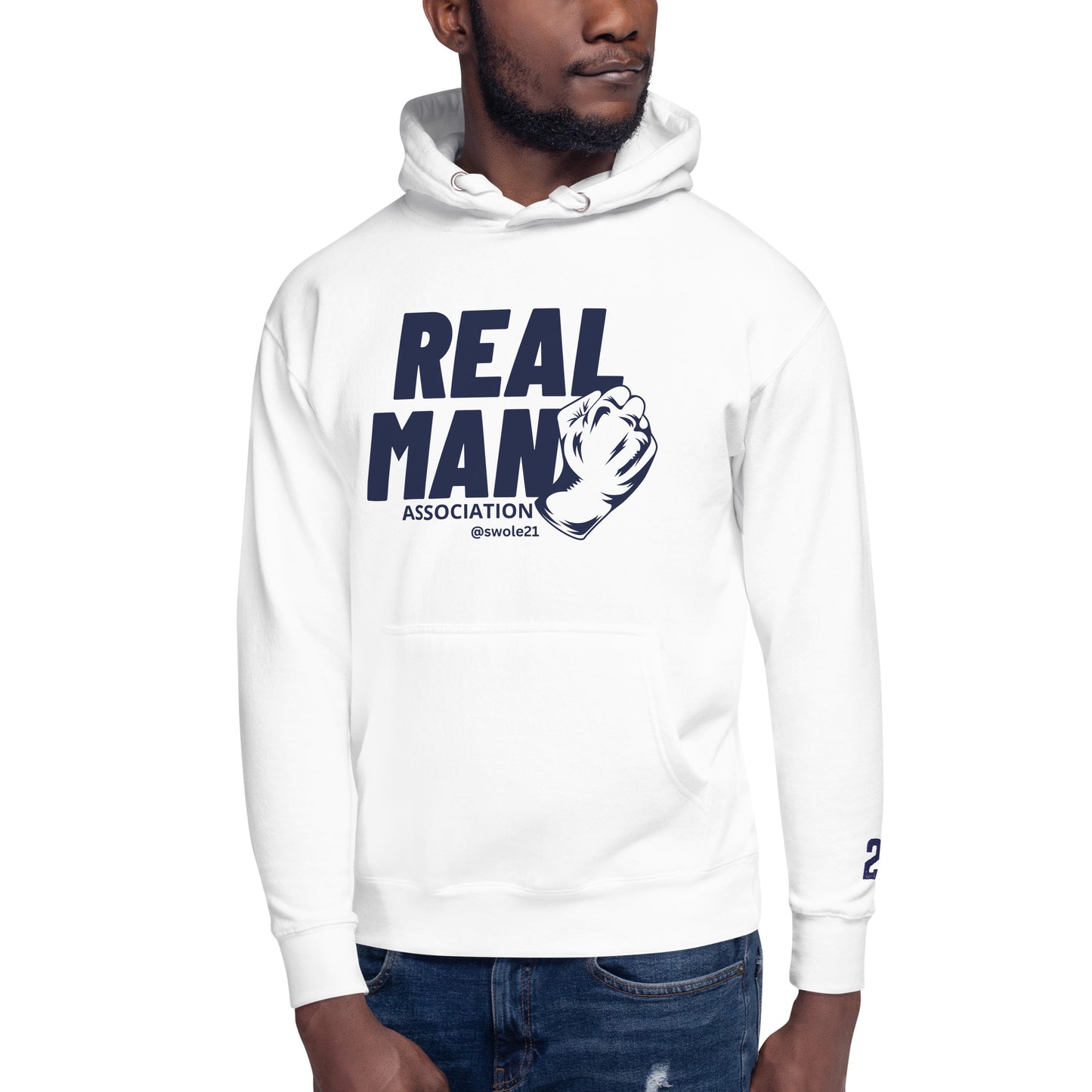 UNISEX NAVY REALMAN PREMIUM HOODIE